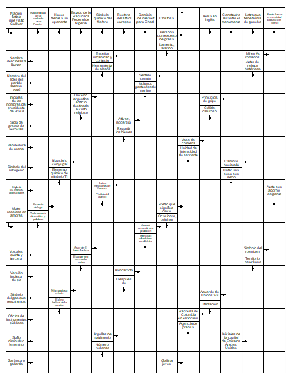 Autodefinido Pasatiempos Online